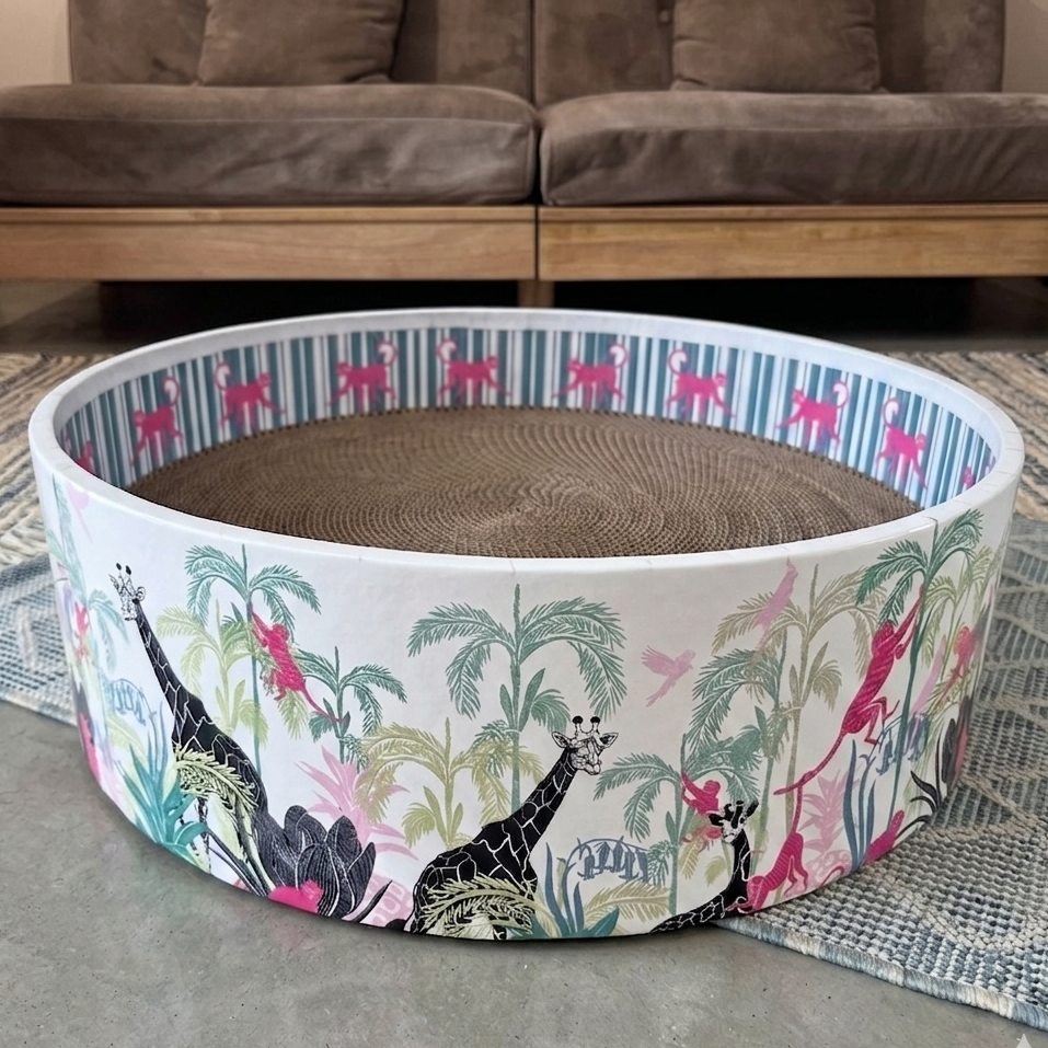 The Bella Bed - Lost in the Jungle CoziKat{{Cat Scratch Bed}} {{Cat Furniture}}