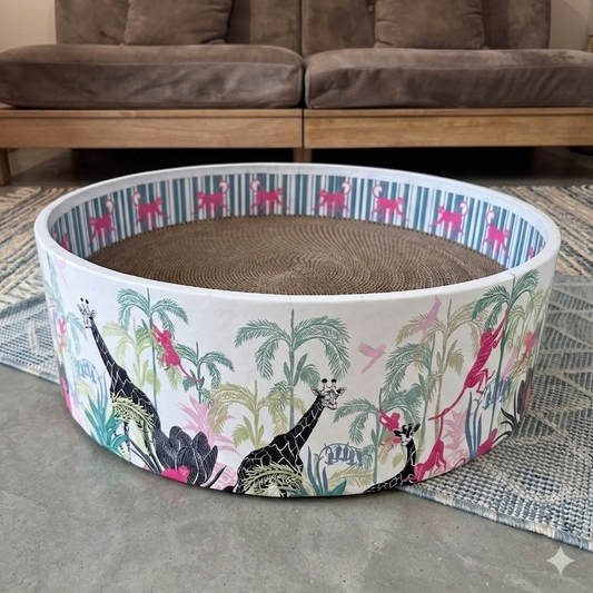 The Bella Bed - Lost in the Jungle CoziKat{{Cat Scratch Bed}} {{Cat Furniture}}