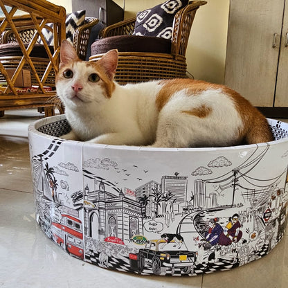 The Bella Scratch Bed - Mumbai Meri Jaan CoziKat{{Cat Scratch Bed}} {{Cat Furniture}}