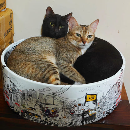 The Bella Scratch Bed - Mumbai Meri Jaan CoziKat{{Cat Scratch Bed}} {{Cat Furniture}}