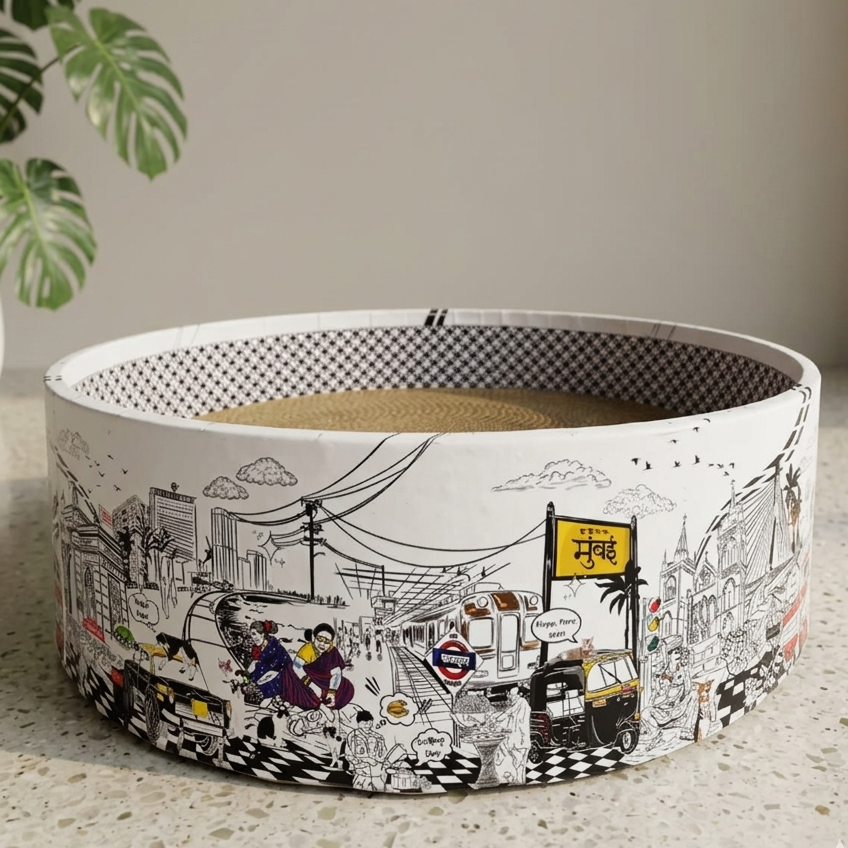 The Bella Bed - Mumbai Meri Jaan CoziKat{{Cat Scratch Bed}} {{Cat Furniture}}